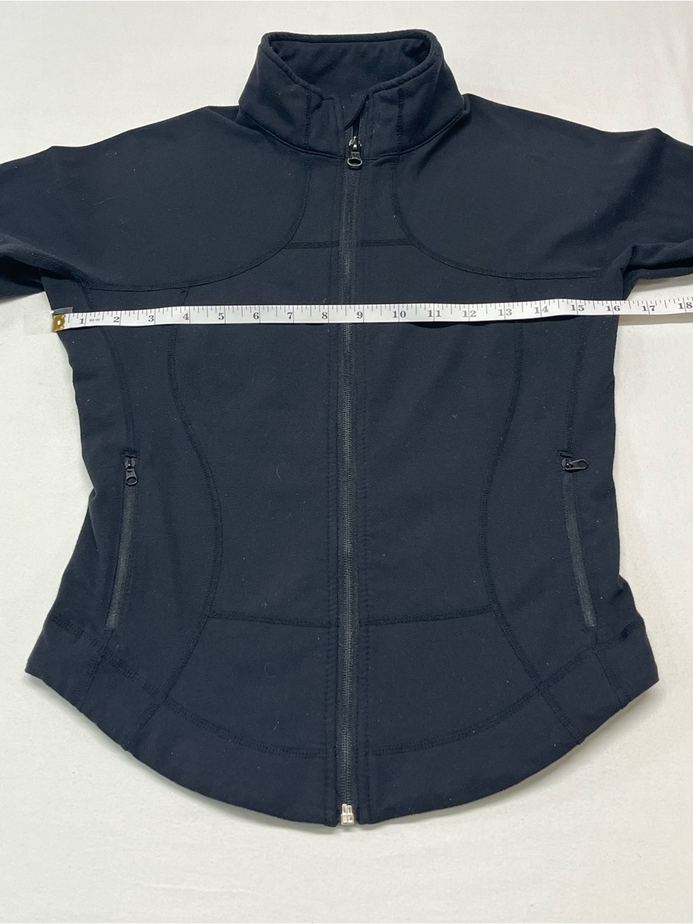 lululemon athletica Black Full-Zip Athletic Jacket work yoga active casual 1430 - Picture 3 of 4